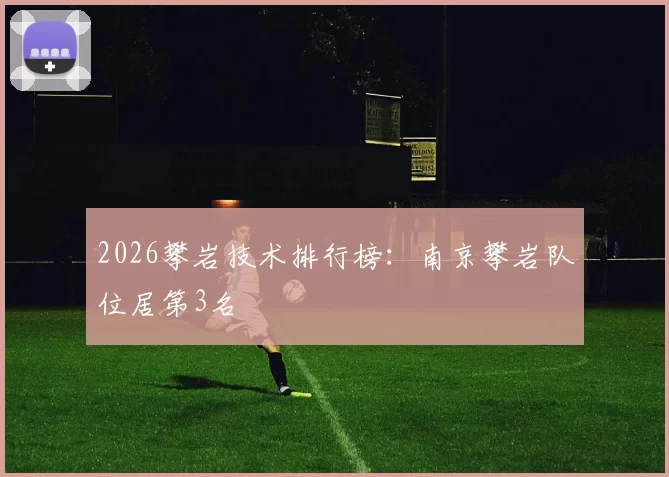 2026攀岩技术排行榜：南京攀岩队位居第3名